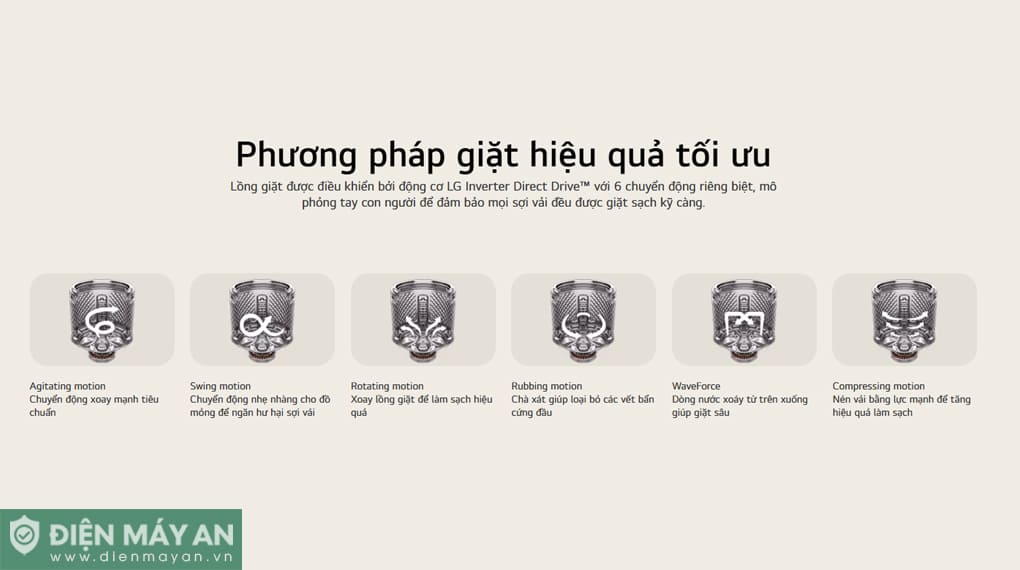 Máy giặt LG AI DD Inverter 25 kg T2725SX5G